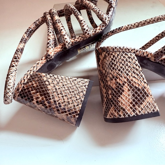 NWT Free People Colette Cinched Heel Python - Picture 9 of 10